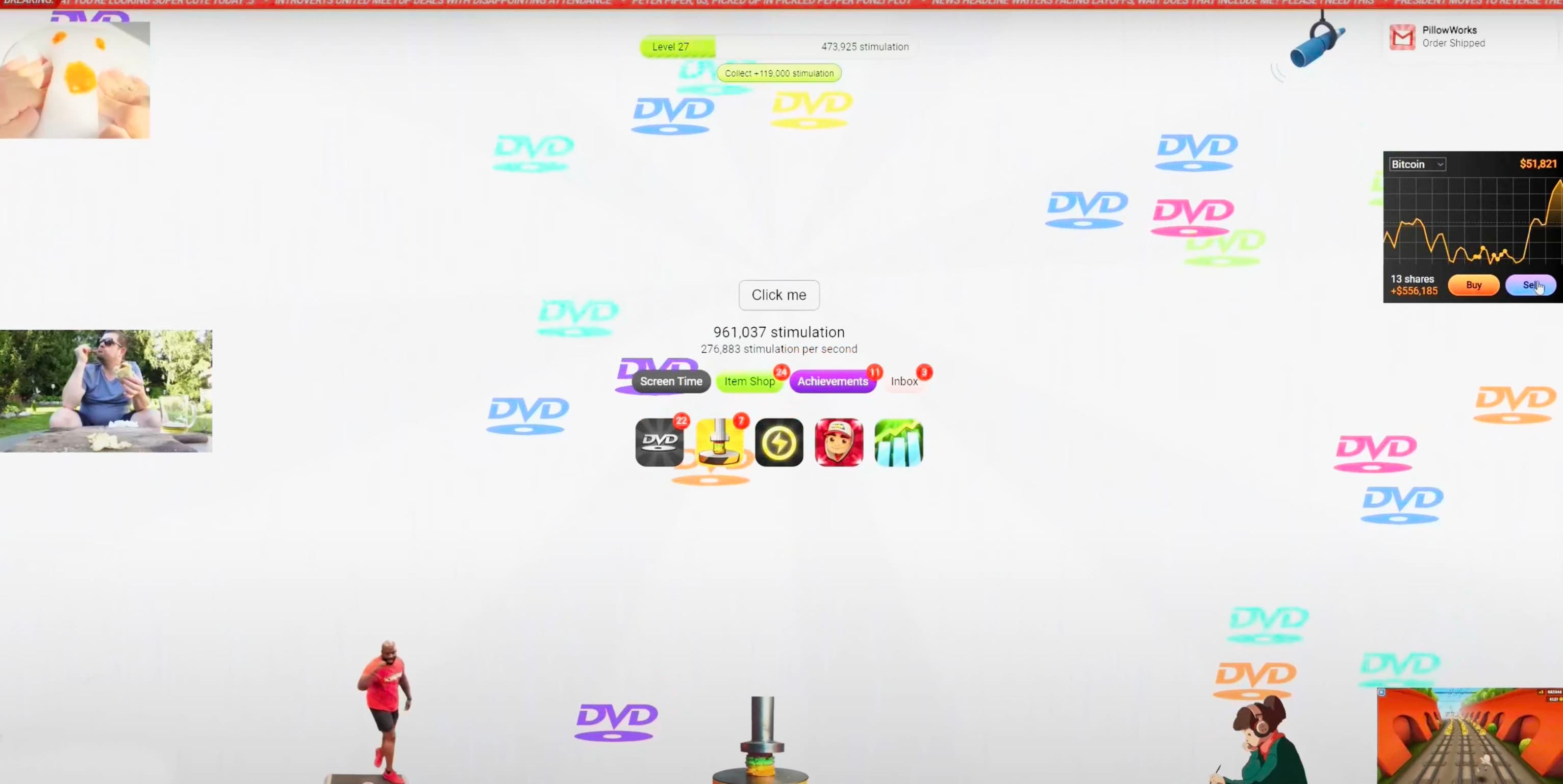 Stimulation Clicker Game Preview